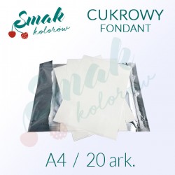 PAPIER CUKROWY A4 FONDANT 20 ark.